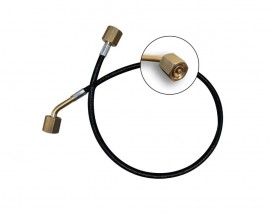 Mastercool 44244-S45 24&amp;quot; Capillary Hose with Straight x 45&amp;deg; Fittings with depressor-