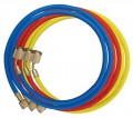 Mastercool 46372 Set of 3 GY5 Hoses with 3 x 72&amp;quot; hoses, shut-off valve fitting-