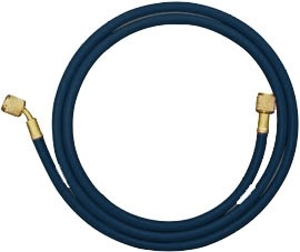 Mastercool 46604 Black Nylon Barrier Hose with 60&amp;quot; hose, shut-off valve fitting-