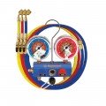 Mastercool 51236 2-Way Aluminum Ball Valve Manifold Gauge Set with 36&quot; hoses, R454B, R410A, and R32-