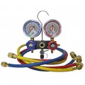 Mastercool 54272 2-Way Aluminum Manifold Gauge Set with 72&quot; barrier hoses with auto shut-off valves, R404A, R407C, R507A, R134a-