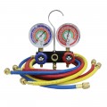 Mastercool 57136 2-Way Aluminum Manifold Gauge Set with 36" R410A hoses, 1/4" SAE fittings, R410A, R22, R404A-
