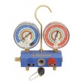 Mastercool 57272 2-Valve Aluminum Manifold with 72&amp;quot; Ball-Valve Hoses-