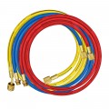 Mastercool 84602 60&amp;quot; Charging Hose with shut-off valve for R134a, yellow, 1/2 ACME-F x 1/2&amp;quot; ACME-F-