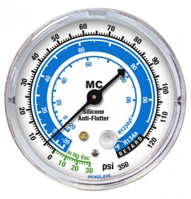 Mastercool 85350-AYF 2-1/2&amp;quot; Gauge, low side, R134a and R1234yf-