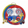 Mastercool 88461-M 2-Way Aluminum Manifold Gauge Set with E-Z snap&amp;trade; coupler, metric, R134a-