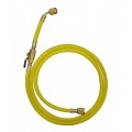 Mastercool 90264-60 Standard Hose with manual shut-off valve, 60&quot;, 1/4 x 1/4″, yellow-