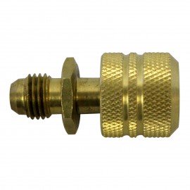 Mastercool 90335-R Shut-off Valve Adapter, 1/4&quot; MFL x 1/4&quot; FFL-