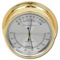 Maximum ComfortMinder CMA Indoor Temperature and Humidity Instrument, Brass Case and Silver Dial-