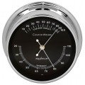 Maximum ComfortMinder CMBC Indoor Temperature and Humidity Instrument, Chrome Case and Black Dial-