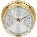 Maximum Criterion CRA Outside Temperature Instrument, Brass Case and Silver Dial-