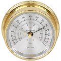 Maximum Criterion CRA Outside Temperature Instrument, Brass Case and Silver Dial-