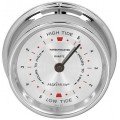 Maximum Harbormaster HBAC East Coast Tide Clock, Chrome Case and Silver Dial-