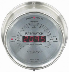 Maximum Rainwatch KIT-RNAN Rainfall Monitoring, Nickel Case and Silver Dial-