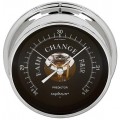 Maximum Predictor PDBC Analog Barometer, Chrome Case and Black Dial-