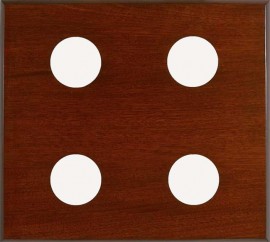 Maximum PM4 4-Instrument Panel, 18 x 20in, Mahogany-