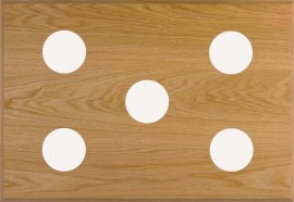 Maximum PO5 5-Instrument Panel, 18 x 26in, Oak-