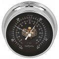 Maximum Proteus PRBC Analog Barometer, Chrome Case and Black Dial-