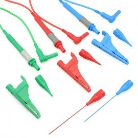 Megger 1001-975 Fused 10 A Test Lead Set with probes and clips-