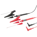 Megger 1002-001 Replacement Test Lead Set with crocodile clips for the MIT200/300/400 series, red and black-