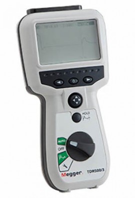 Megger 1002-227 TDR500/3 Handheld Time Domain Reflectometer, 1.5 m connector-