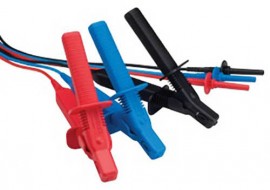 Megger 1002-644 Test Lead Set with Medium Insulated Clips, 15 Meters-