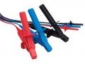 Megger 1005-262 HV Test Lead Set, 3m, 15kV, Medium Insulated Clips, Set of 3-