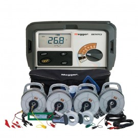 Megger 1012-521 DET4TC2 Four-Terminal Digital Ground Resistance Tester with ETK50C Earth Test Kit-