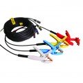 Megger 2008-301-15 3Ø Universal Shielded X Test Lead Set with color-coded clamps, 15', 10 A, 4-pack-