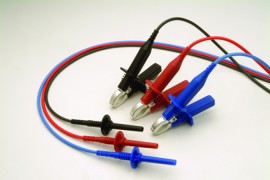Megger 6220-820 3m lead set 3 kv insulated clips-