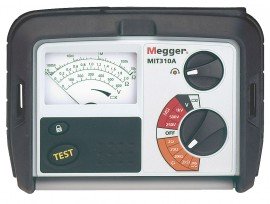 Megger MIT310A-EN Analog Insulation Tester, 1000V-