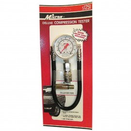 Milton S-1251 Compression Tester, 0 to 300 psi, with 14 mm long reach adapter-