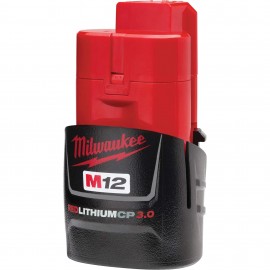 Milwaukee 48-11-2430 Compact Battery Pack, 12 V, 3 Ah-