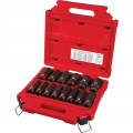 Milwaukee 49-66-7014 Impact Duty™ Socket Set, 1/2" drive, metric, 14-piece-