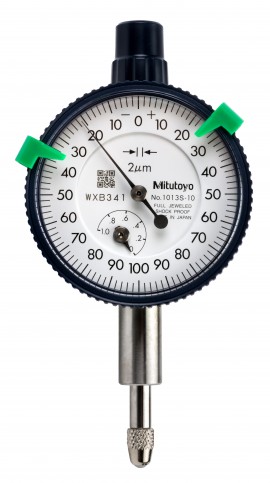 Mitutoyo 1013A-10 Series 1 Compact Small Diameter Dial Indicator, 1 mm, Metric-