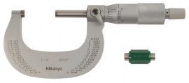 Mitutoyo 102-328-10 101 Series Outside Micrometer, 1 to 2", Ratchet Stop-