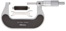 Mitutoyo 102-303 Outside Micrometer with heat insulated plate, 50 to 75 mm-