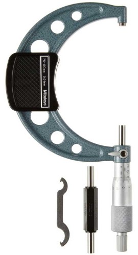 Mitutoyo 103-140-10 Outside Micrometers Series-103 METRIC 75-100mm-