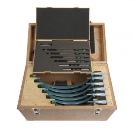 Mitutoyo 103-909 Outside Micrometer Economy Design Set, 6 to 12”, 0.0001"-