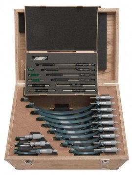 Mitutoyo 103-914-50 Outside Micrometer Economy Design Set, 0 to 300 mm-