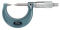 Mitutoyo 112-237 Point Micrometer with carbide tip, 0 to 1”, 30&amp;deg;-