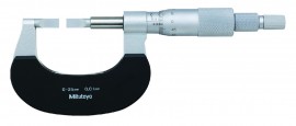 Mitutoyo 122-161 Blade Micrometer Carbide-Tipped, 0.75 mm, 0 to 25 mm-
