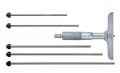 Mitutoyo 129-116 129 Series Metric Depth Micrometer with Interchangeable Rods, 0 to 150 mm-