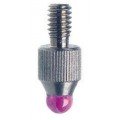 Mitutoyo 137392 Ball Point Extension Rod, Ungrooved Ruby, 20mm-
