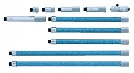 Mitutoyo 137-206 Carbide Tipped Tubular Inside Micrometer, 50 to 150 mm-