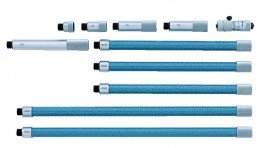 Mitutoyo 137-216 Carbide Tipped Tubular Inside Micrometer, 2 to 6&quot;-
