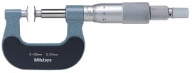 Mitutoyo 169-101 Mechanical Paper-Thickness Micrometer, 0 to 25 mm-