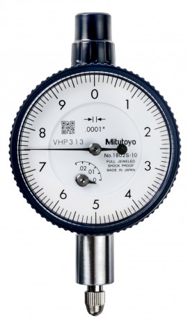 Mitutoyo 1802A-10 Series 1 Compact Dial Indicator, 0.025&amp;quot;, SAE-