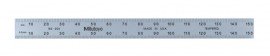 Mitutoyo 182-206 Fully-Flexible Steel Rule, 6" x 150 mm, 1/50", 1/100", 1 mm, 0.5 mm-