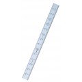 Mitutoyo 182-211 Series 182 Full Flexible Steel Rule, 150 mm, 1 mm/0.5 mm/1 mm/0.5 mm-